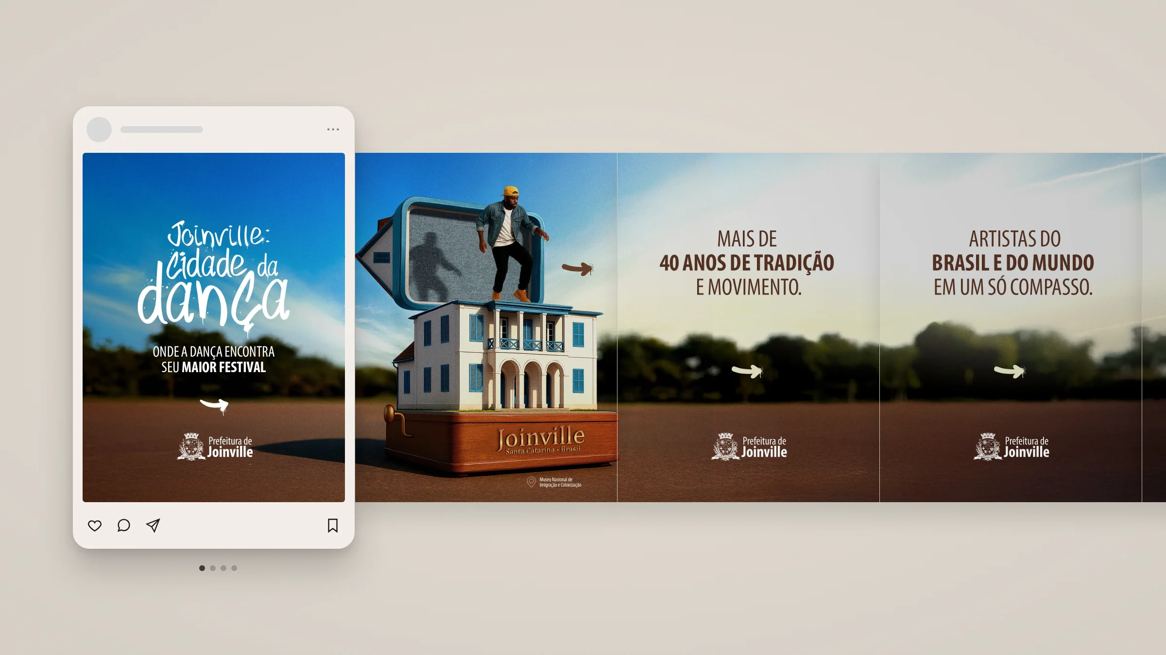 Mockup Joinville: Cidade da Dança
